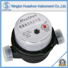 Single Jet Dry Type Plastic Body OEM Water Meter / Manufacturer